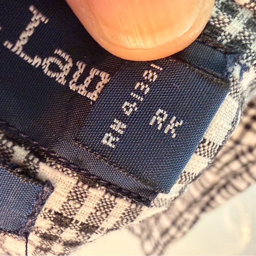 Ralph Lauren Blaire Cotton Shirt Black/White Plaid Short Sleeve Preppy Top Sz L - Picture 5 of 7